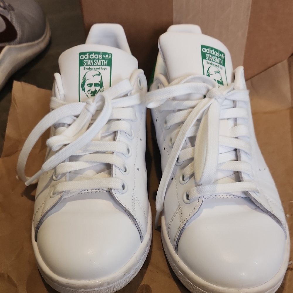 Adidas Stan Smith Original White and Green Sneakers